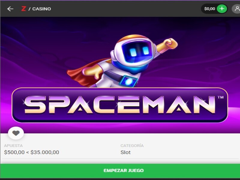 Características de Spaceman en Zamba casino