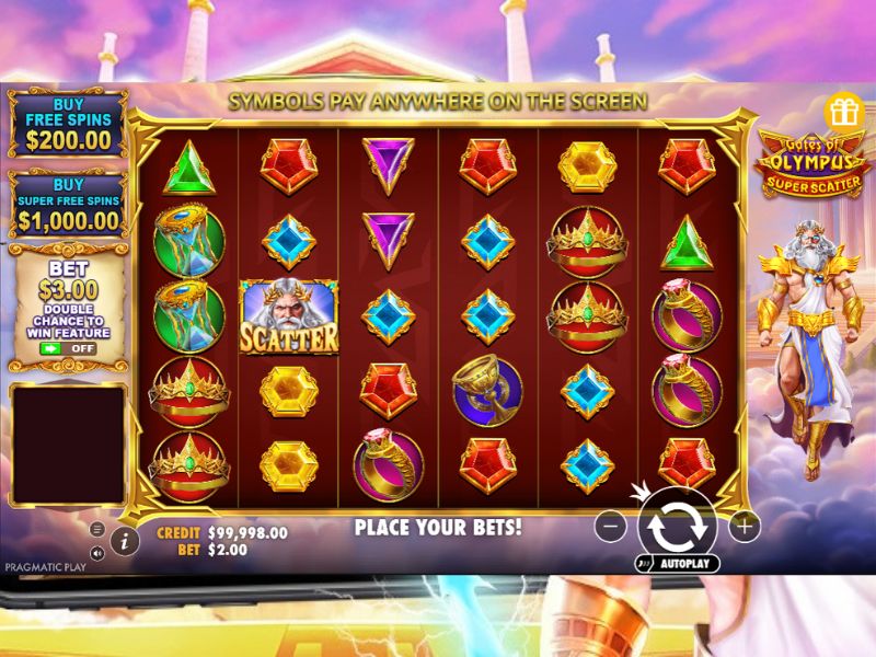 Règles du jeu en ligne Gates of Olympus