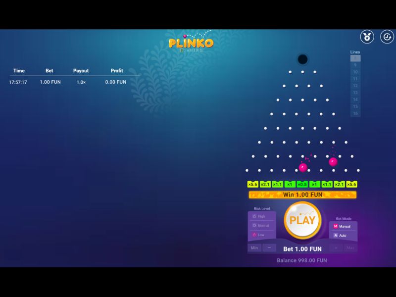 Estrategias para jugar al Plinko online