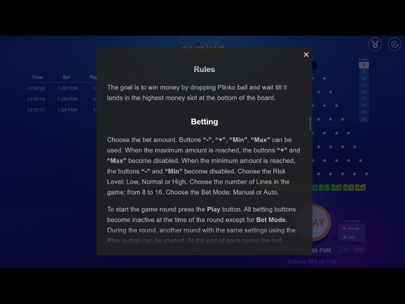 Jugar a Plinko gratis