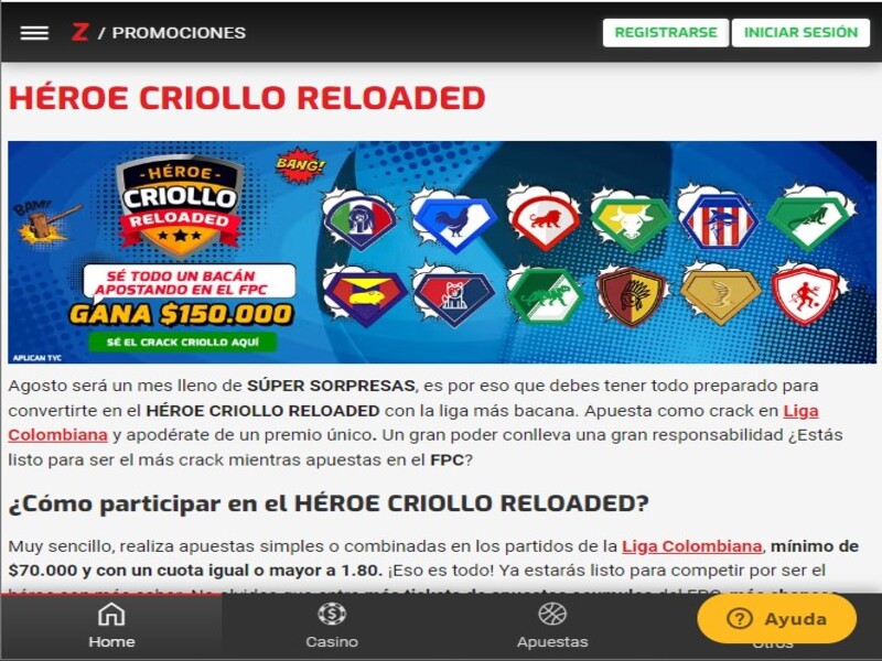 La versión móvil de Zamba funciona como una App