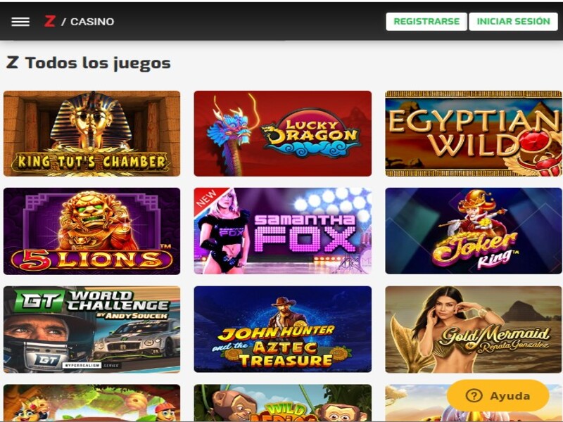 Los juegos de Zamba casino